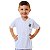Camiseta Infantil Santos Branca Gola V Oficial - Imagem 1