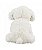 Cachorro Pelúcia Branco Sentado Com Laço 20cm - Imagem 4