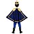Fantasia Infantil Príncipe Realeza Com Capa e Bastão Azul - Imagem 4