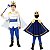 Fantasia Infantil Príncipe Realeza Com Capa e Bastão Azul - Imagem 1