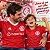 Camiseta Internacional Infantil Rajada Vermelha Oficial - Imagem 2