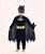Fantasia Infantil  Batman Com Máscara Capa e Músculos - Imagem 4