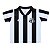 Camiseta Bebê Santos Listrada Torcida Baby Oficial - Imagem 1