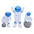 Enfeite Para Topo de Bolo Infantil Com 3 Astronautas Azul - Imagem 1