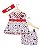 Vestido Flamengo Infantil com Shorts e Tiara Oficial - Imagem 2