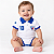 Body Bebê Fortaleza Gola Polo Torcida Baby Oficial - Imagem 1