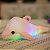 Golfinho de Pelúcia Almofada Com Luz Led Colorido 32cm - Imagem 9