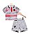 Conjunto Flamengo Infantil Polo e Bermuda Oficial - Imagem 3