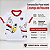 Camiseta São Paulo Infantil Estampa do Mascote Oficial - Imagem 4