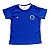 Camisa Cruzeiro Baby Look Bebê Azul Listrada Oficial - Imagem 1