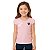 Camisa Infantil Atlético MG Baby Look Rosa Oficial - Imagem 1