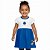 Vestido Infantil Cruzeiro Canelado Torcida Baby - Imagem 1
