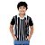 Camisa Infantil Corinthians Polo Listrada Retrô Oficial - Imagem 1