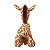 Girafinha de Pelúcia em Pé Bordada 21cm - Imagem 3