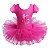 Vestido Infantil Ballet Bailarina Tutu Flores Pink - Imagem 1