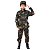 Fantasia Infantil Juvenil Militar Soldado Camuflada - Imagem 1