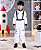 Fantasia Infantil Astronauta Traje Espacial Branca - Imagem 1