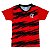 Camiseta Infantil Flamengo Faixas Oficial - Imagem 1