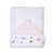 Toalha De Banho Infantil Com Capuz Floral Rosa 90x75Cm - Imagem 1