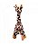 Girafa de Peúcia Em Pé 34cm de Altura - Imagem 4