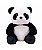 Urso Panda Pelúcia Sentado 42cm de Altura - Imagem 1