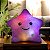 Estrela de Pelúcia Almofada Com Luz Led Colorido 20cm - Imagem 7