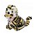 Pelúcia Tigre Com Laço Sentado 22cm - Imagem 2