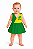 Vestido Bebê Brasil Decote V - Torcida Baby - Imagem 1
