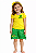 Conjunto Infantil Brasil Feminino Uniforme Seleção - Imagem 1