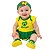 Kit Bebê Brasil 3 Peças Body Saia e Pantufa e Tiara - Imagem 2