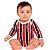 Body Bebê São Paulo Listrado Longo Proteção UV Oficial - Imagem 1