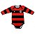 Body Bebê Flamengo Listrado Longo Proteção UV Oficial - Imagem 2