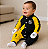 Macacão Bebê Goleiro Santos Longo 100% Algodão Oficial - Imagem 3