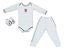 Kit Bebê Corinthians 3 Peças Longo Branco - Torcida Baby - Imagem 1