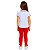 Conjunto Infantil São Paulo Feminino Camisa Polo e Calça - Imagem 2