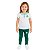 Conjunto Infantil Palmeiras Feminino Camisa Polo e Calça - Imagem 1