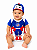 Body Bebê Bahia Mascote Com Boné Oficial - Imagem 1