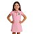Vestido Infantil Palmeiras Campeoníssimo Rosa Oficial - Imagem 1