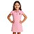 Vestido Infantil Corinthians Campeoníssimo Rosa Oficial - Imagem 1