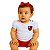 Camiseta Bebê Flamengo Branca Oficial - Imagem 1
