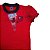 Camiseta Bebê Infantil Flamengo Baby Look Vermelha Oficial - Imagem 3