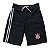 Bermuda Corinthians Infantil Preta Board Oficial - Imagem 1