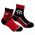 Kit 2 Pares de Meia Flamengo Bebê Preto e Vermelho - Imagem 1