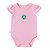 Body Bebê Palmeiras Rosa Manga Curta Oficial - Imagem 2