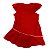 Vestido Bebê ao Infantil Internacional Vermelho Onda Oficial - Imagem 3