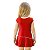 Vestido Bebê ao Infantil Internacional Vermelho Onda Oficial - Imagem 2