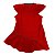 Vestido Bebê ao Infantil Flamengo Vermelho Onda Oficial - Imagem 3