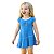 Vestido Bebê ao Infantil Grêmio Azul Onda Oficial - Imagem 1