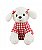 Cachorrinha Poodle de Pelúcia Vestido Vermelho 23cm - Imagem 1