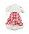 Cachorrinha Poodle de Pelúcia Vestido Vermelho 23cm - Imagem 3